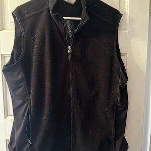 Black Sleeveless Zip-Up Vest